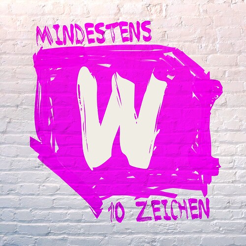 Mindestens 10 Zeichen Logo